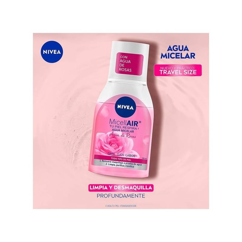 Agua micelar desmaquillante NIVEA Agua de Rosas para todo tipo