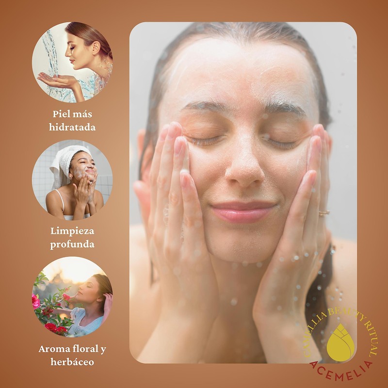 Handmade facial soap with camellia oil