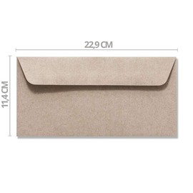 DL Envelopes, Recycled, Natural Grey, 114 x 229 – Bulk Discounts./with a little gift. dl grey