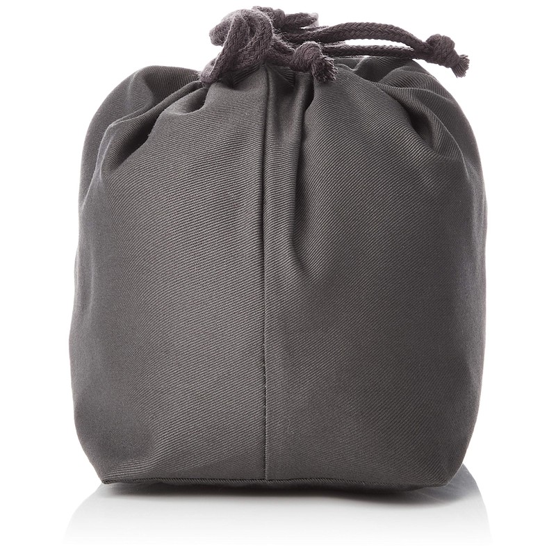 HAKOYA 巾着袋 大 グレー 02456