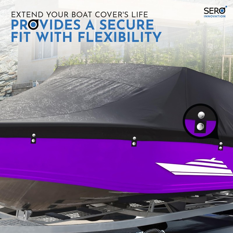 Boat Cover Snap Extender - Black - Extension Size, 1.5"