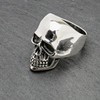 Biker Ring 925 Sterling Silver CHUNKY Heavy Skeleton Skull Rings