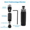 Lonlonty M8 4-Pin Male Plug, Aviation Plug Round Connector Plug