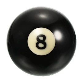 PATIKIL 2-1/4" #8 Ball Billiard Replacement Ball, Pool Table Ball Pool Ball Standard Regulation Size for Billiard Room Game Room, Black