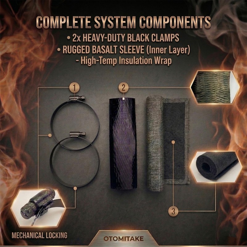 Otomitake Suppressor Cover (5/6/7/8/9 Inch) High Heat Resistant Suppressor Wrap