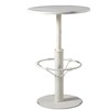 Diwhy Industrial Pub Table 23.6" Iron Round Desktop 37.4" Height
