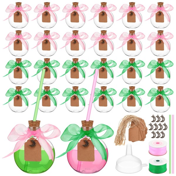 Baderke 24 Set 6 oz Witch Theme Party Decoration Pink
