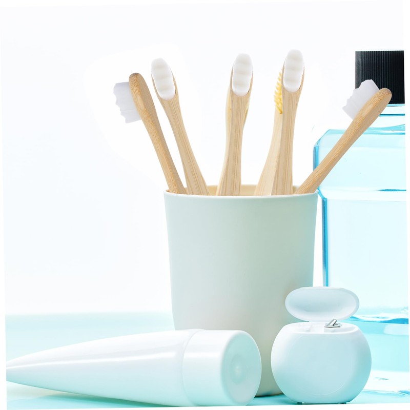 Baluue 5pcs Manual Toothbrushes for Adults with Soft Bristles Travel