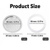 Zickupy 8Pcs Moka Pot Gaskets & Filters for 6-Cup Coffee