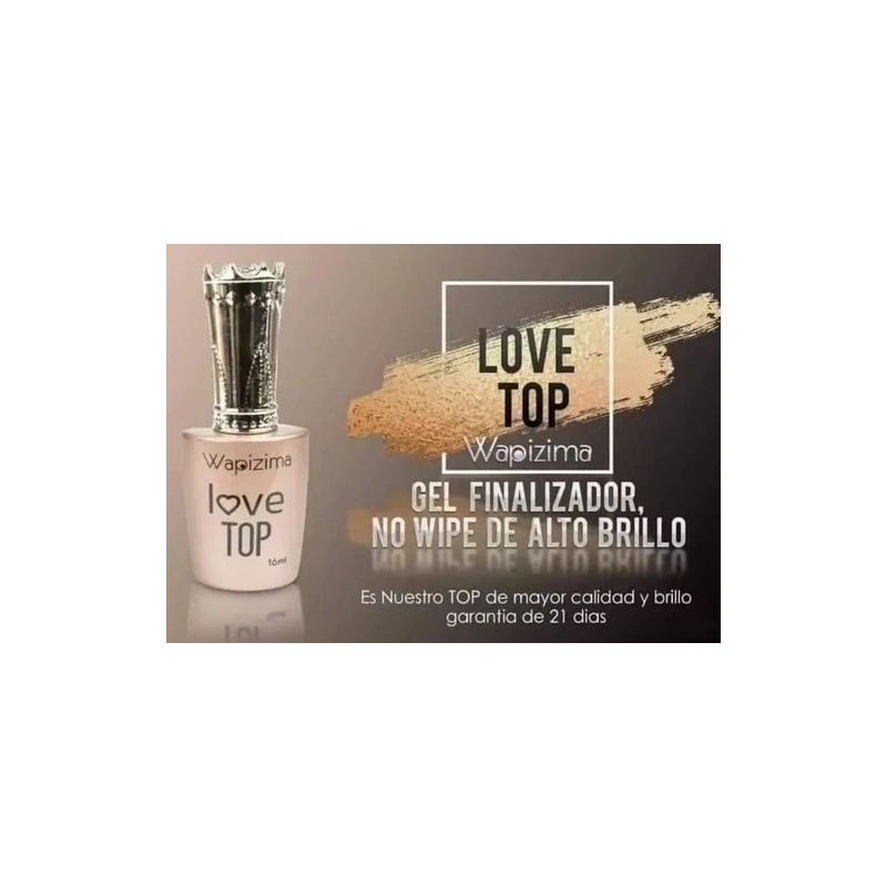 Top Coat Gel Finalizador Love Top 16 Ml Wapizima
