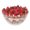 ECWAY Glass Salad Bowls with Bamboo Lids & Utensils Set