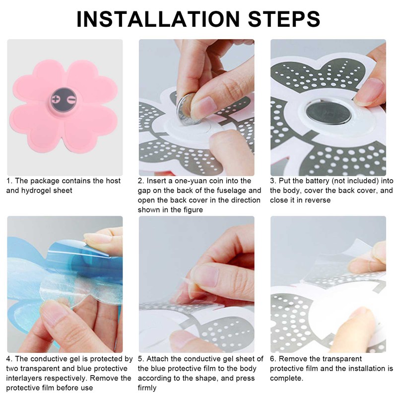 Massage Stickers Kit MultiFunction Cervical Spine Shoulder Waist Back Pulse