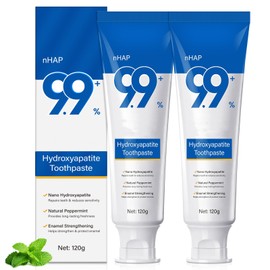 Hydroxyapatite Toothpaste, 2 Pack Nano Hydroxyapatite Toothpaste for Enamel Strengthening