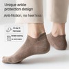 pzq Men's 100% Cotton Low Cut Socks 6 Packs Moisture