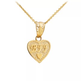 FDJ Gold 'BFF' Heart Charm Necklace