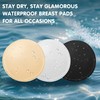 BeaGirl Waterproof Swimsuit Bra Pad Inserts 3 Pairs,Round Sewn Padded