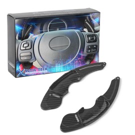 x xotic tech Carbon Fiber Pattern Paddle Shifter Extensions Cover Trim Compatible with Lexus IS250 IS300 IS350 RC350 RC300 NX300 NX200t CT200h Interior Accessories
