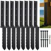 JTZFD 8Pcs Fence Post Repair Kit, Quick Fix Broken/Wobbly Wooden