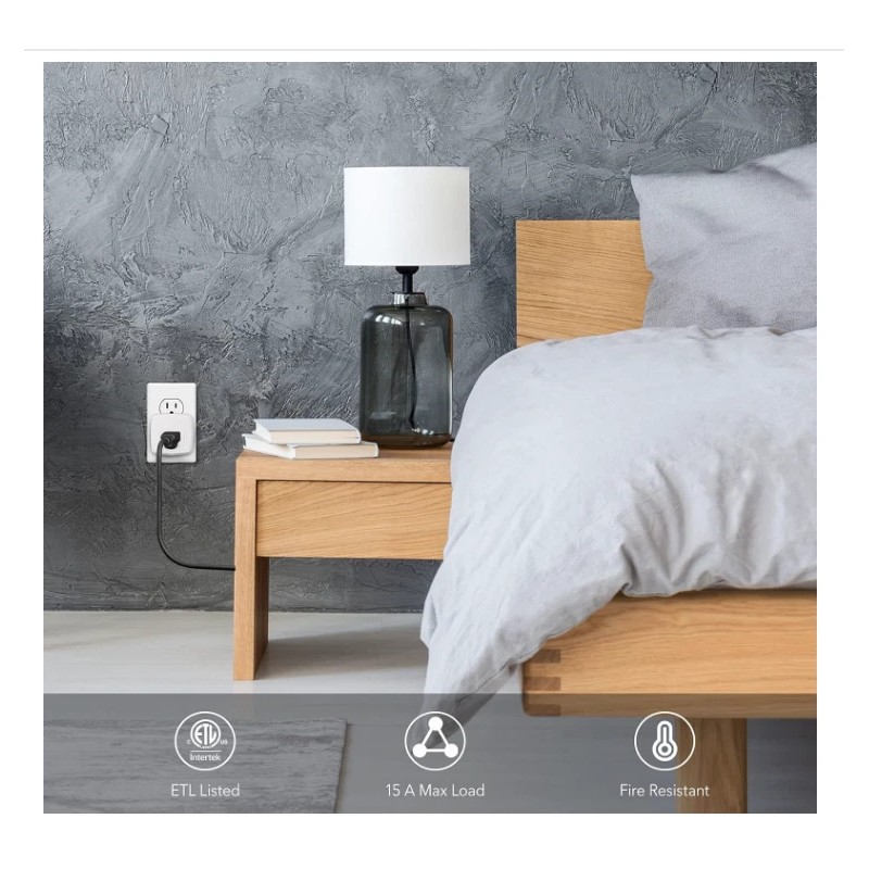 MINI HBN Smart Plug Mini 15A WiFi Outlet Works with