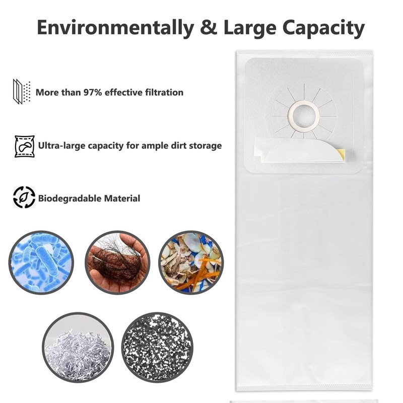 7 Pack Central Vacuum Bags for Nutone 391,Compatible with Kenmore