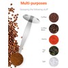 WILLIZTER Two-in-One Stainless Steel Coffee Scoop Tamping Dual-Purpose Coffee Spoon