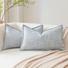 Artscope Pack of 2 Blue Gray Decorative Cushion Covers 12x20