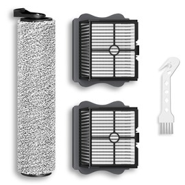 1+2 Pack iFloor 3/ S3 Brush Roller and HEPA Filter Set Compatible with Tineco iFloor 3/ Floor One S3 Cordless Vacuum Cleaners, 1 Pack Brush Roller + 2 Pack Vacuum HEPA Filters + 1 Pack Cleaner Tool
