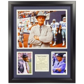 Legends Never Die Tom Landry Framed Photo Collage, 16" x 20"