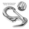 2 Pcs Stainless Steel Spring Hook 65mm Rust Prevention Spring