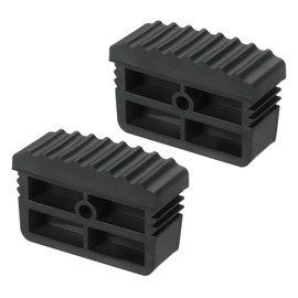 PATIKIL Ladder Feet, 2Pcs Non Slip Extension Ladder Foot Rubber Pads Cover Security Bumpers Replacement for Ladder Protection, Black