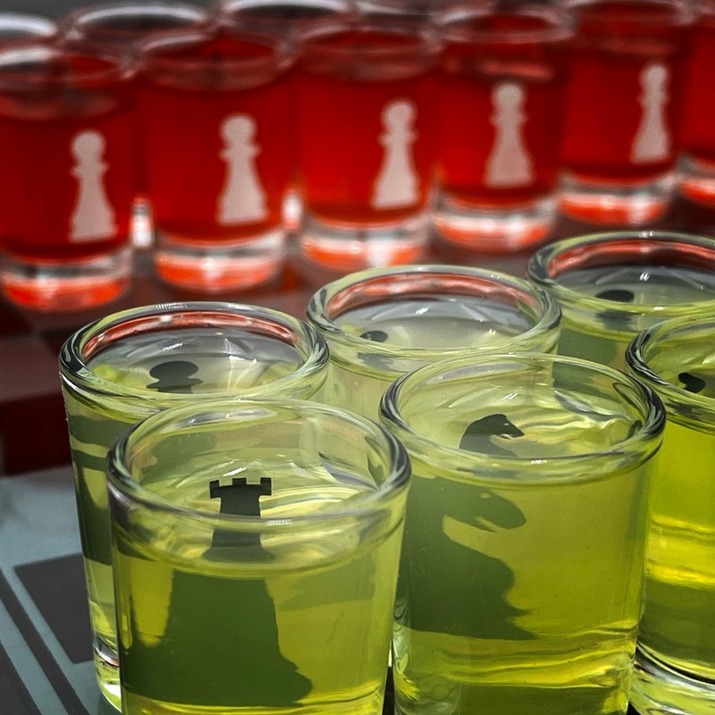 Drinking Shot Glass Chess Set