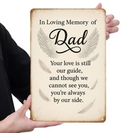 Memorial gifts for loss of dad Cardinal Metal Sign Wall Decor Sympathy Grief Bereavement Condolences Gifts for Loss of Father Remembrance Funeral Decor