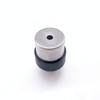 Door Stop Floor Mounted Concealed Fixing Dome Top Satin Stainless