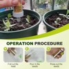 Mini Seed Spreader Precision Seed Dispenser with Transparent Window -