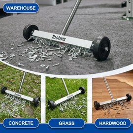 Toolwiz Magnetic Pick Up Sweeper 17-inch 8.8 Lbs Magnet Pickup