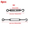 Antrader M6 Hook and Eye Turnbuckle,4Pcs M6 Stainless Steel 304
