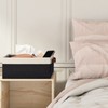GhvyenntteS Storage Baskets for Organizing, Fabric Storage Bins with Leather