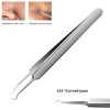 WSYUB Blackhead Tweezers, Blackhead Extractor, Pimple Popper Tool Kit, 3