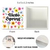 Spring Decor Farmhouse Hello Spring Floral Wood Sign Spring Decorations