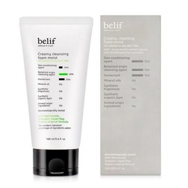 (eTV) Belif Creamy Moist Fresh Cream Cleansing Foam 160ml single option / (eTV) 빌리프 크리미 모이스트 생크림 클렌징폼 160ml 단일옵션