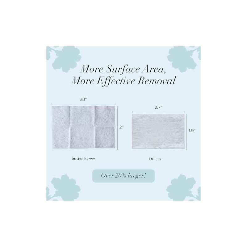 butter LONDON Scrubbers 2-in-1 Prep & Remover Wipes, 3.27 Oz.
