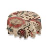 JUMBEAR Floral Round Tablecloth Polyester Circular Table Cloth Beautiful Water