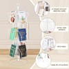 Gisafai 2 Pcs Rotating Countertop Greeting Card Rack White 25''