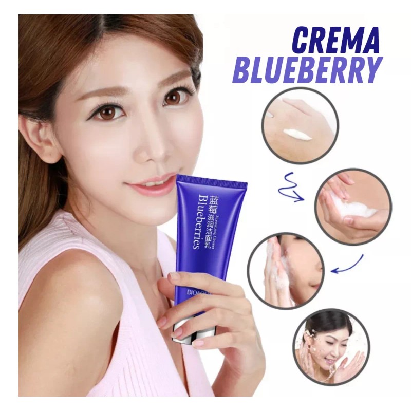 Universo en Linea Crema Limpiador Facial Bioaqua Blueberry Hidratante Aclaran