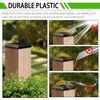 TonGass (6-Pack, Black) True I.D. 6x6" Wood Fence Post Caps,