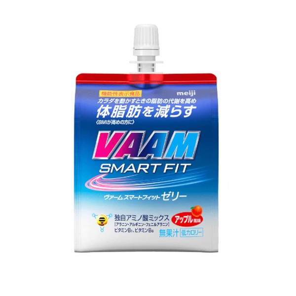 明治 ヴァーム(VAAM) スマートフィットゼリー アップル風味 180g [機能性表示食品]