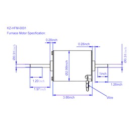Furnace Blower Motor 12 Volts DC 2250 RPM for Atwood Hydro Flame Motor RV Furnace Motor 37698 PF26157Q