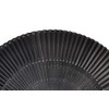 Men's owner in Silky short Fabric Hand Fan Black