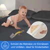 Mattress Protector 140 x 200 cm Waterproof Grey Incontinence Underlay