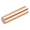 sourcing map 1 Pack Pure Copper Round Rod 25mm/0.98 Inch
